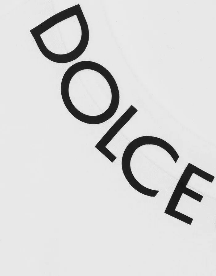 Dolce and Gabbana TShirts And Polos Men Roundneck Tshirt With DolceandGabbana Print White Dolce and Gabbana TShirts And Polos Men Roundneck Tshirt With DolceandGabbana Print White