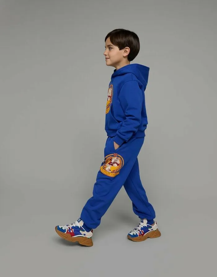 Dolce and Gabbana TShirts And Sweatshirts Children Mascotprint Hoodie Blue Dolce and Gabbana TShirts And Sweatshirts Children Mascotprint Hoodie Blue