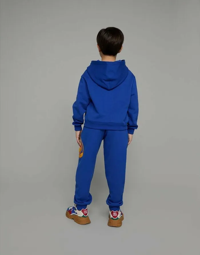 Dolce and Gabbana TShirts And Sweatshirts Children Mascotprint Hoodie Blue Dolce and Gabbana TShirts And Sweatshirts Children Mascotprint Hoodie Blue