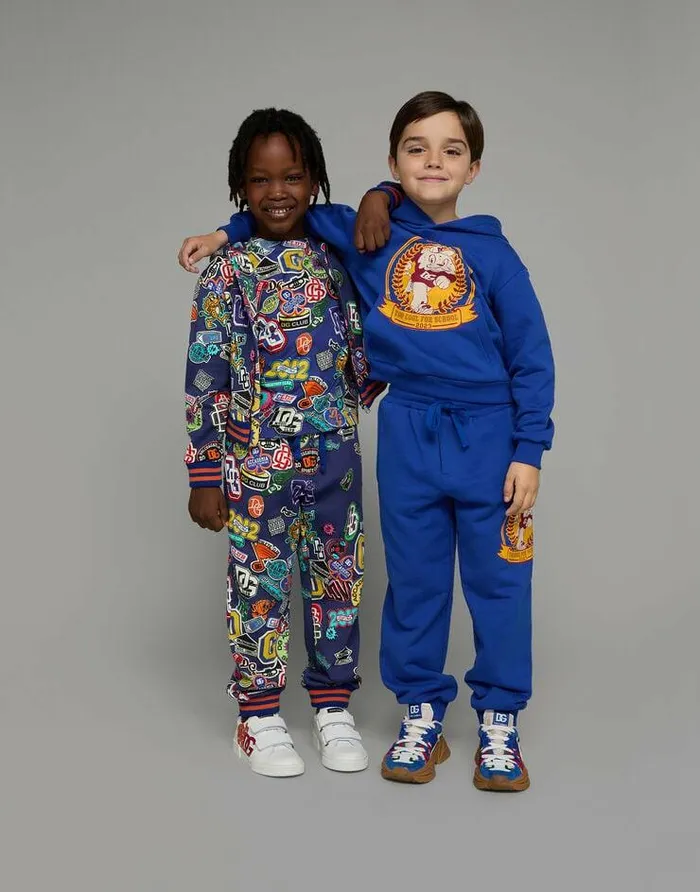 Dolce and Gabbana TShirts And Sweatshirts Children Mascotprint Hoodie Blue Dolce and Gabbana TShirts And Sweatshirts Children Mascotprint Hoodie Blue
