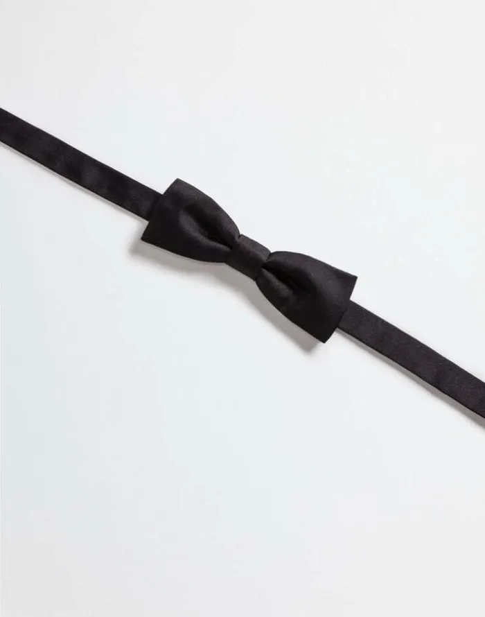 Dolce and Gabbana Ties And Pocket Squares Men Silk Bow Tie Black Dolce and Gabbana Ties And Pocket Squares Men Silk Bow Tie Black