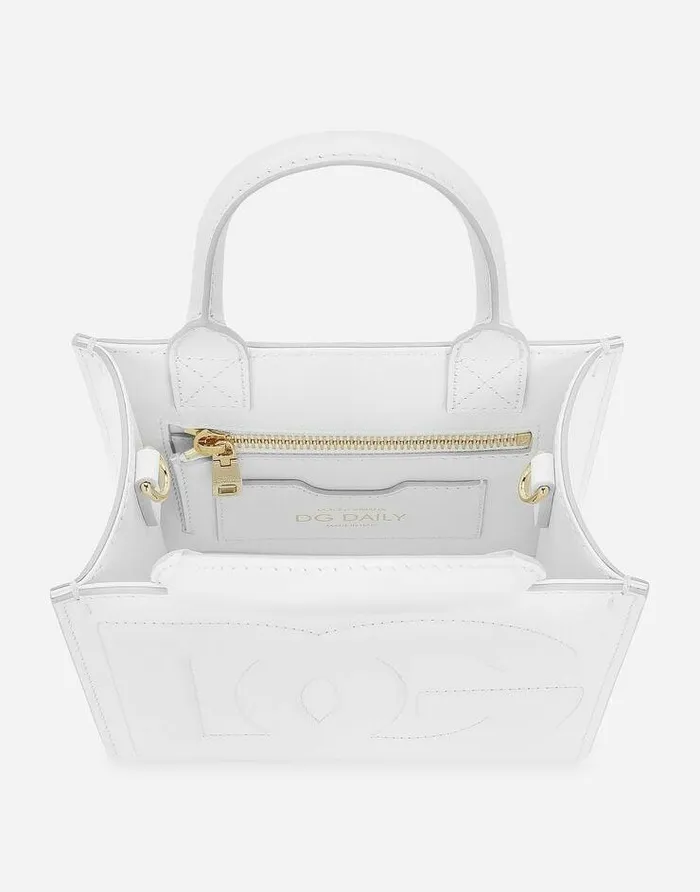 Dolce and Gabbana Totes Women DG Daily Mini Shopper White Dolce and Gabbana Totes Women DG Daily Mini Shopper White