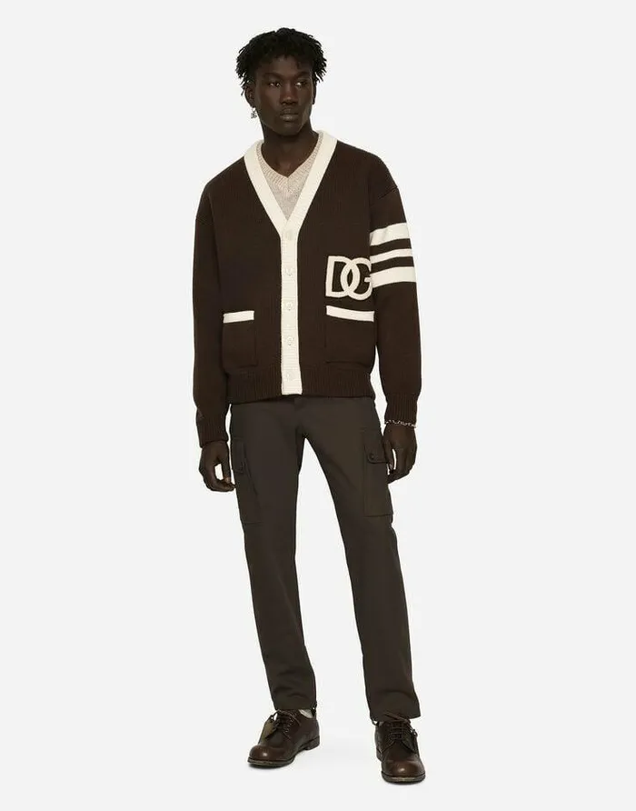 Dolce and Gabbana Trousers And Shorts Men Cotton Twill Cargo Biker Pants Brown Dolce and Gabbana Trousers And Shorts Men Cotton Twill Cargo Biker Pants Brown