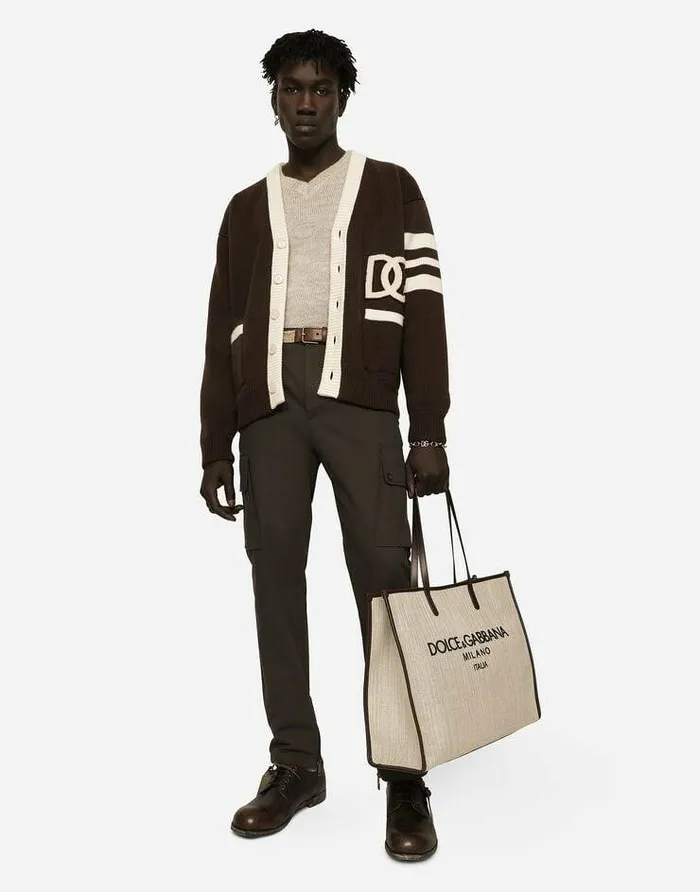 Dolce and Gabbana Trousers And Shorts Men Cotton Twill Cargo Biker Pants Brown Dolce and Gabbana Trousers And Shorts Men Cotton Twill Cargo Biker Pants Brown
