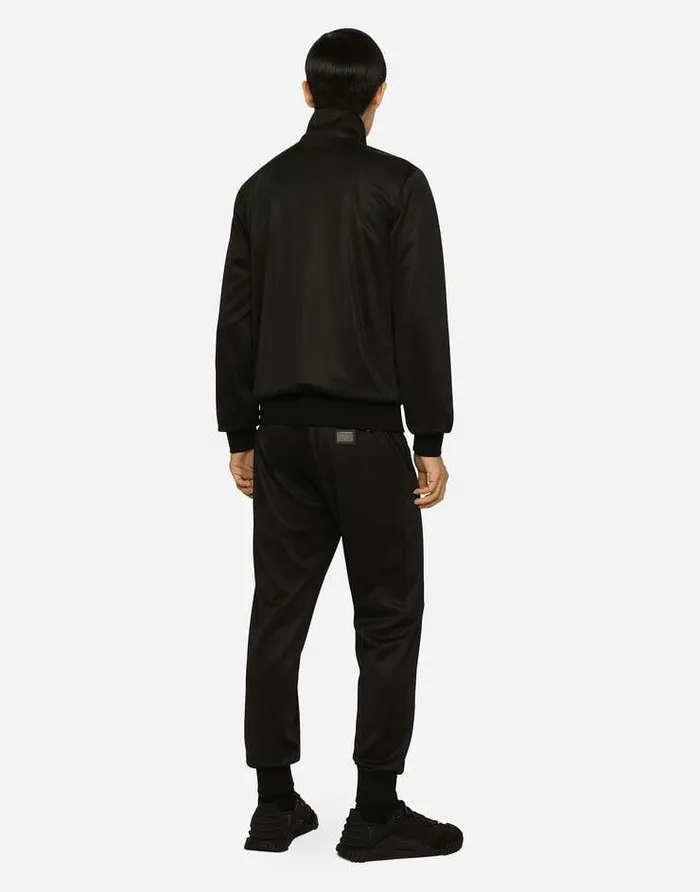 Dolce and Gabbana Trousers And Shorts Men Technical Jersey Jogging Pants With Tag Black Dolce and Gabbana Trousers And Shorts Men Technical Jersey Jogging Pants With Tag Black