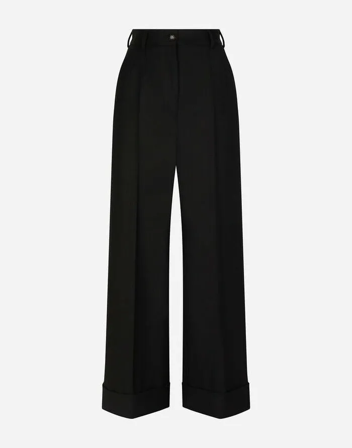 Dolce and Gabbana Trousers And Shorts Women Twill Culottes Black