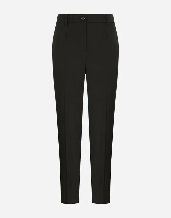 Dolce and Gabbana Trousers And Shorts Women Woolen Pants Black