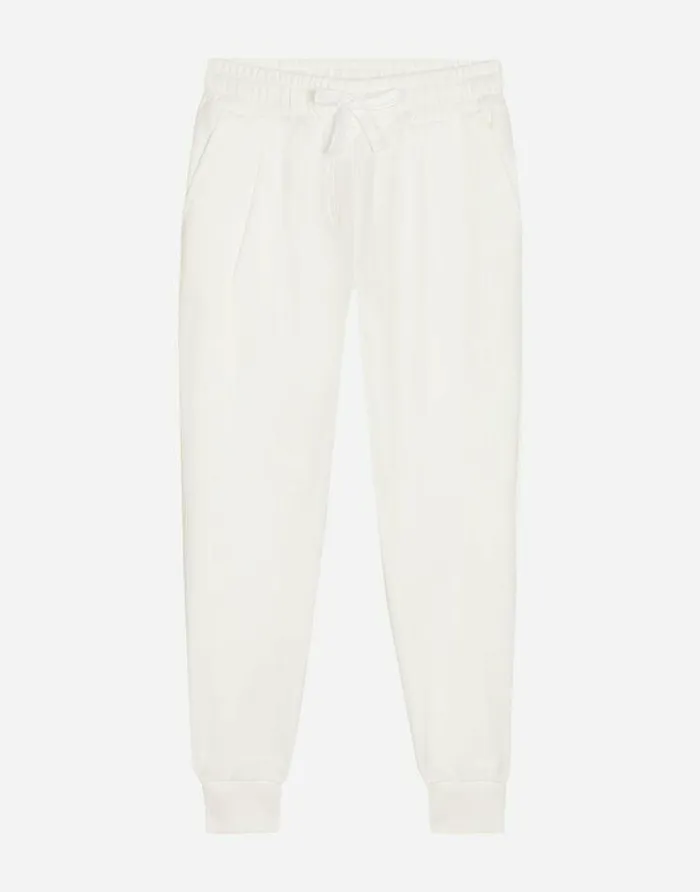 Dolce and Gabbana Trousers And Skirts Children Jersey Jogging Pants With DG Logo Patch White Dolce and Gabbana Trousers And Skirts Children Jersey Jogging Pants With DG Logo Patch White