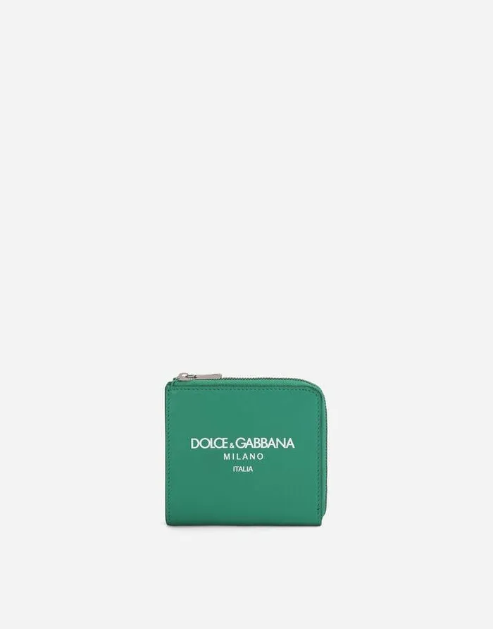 Dolce and Gabbana Wallets And Small Leather Goods Men Calfskin Card Holder With Logo Green Dolce and Gabbana Wallets And Small Leather Goods Men Calfskin Card Holder With Logo Green