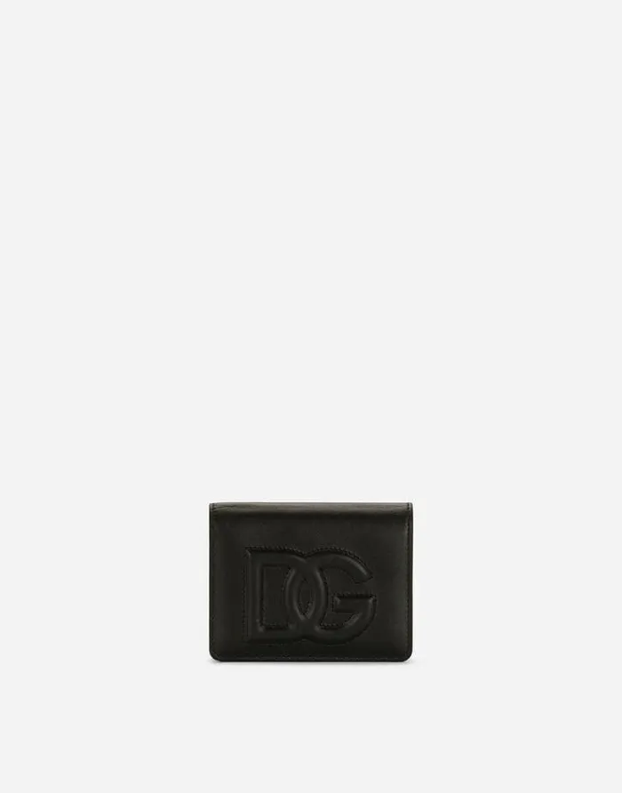 Dolce and Gabbana Wallets And Small Leather Goods Women Calfskin DG Logo Wallet Black Dolce and Gabbana Wallets And Small Leather Goods Women Calfskin DG Logo Wallet Black