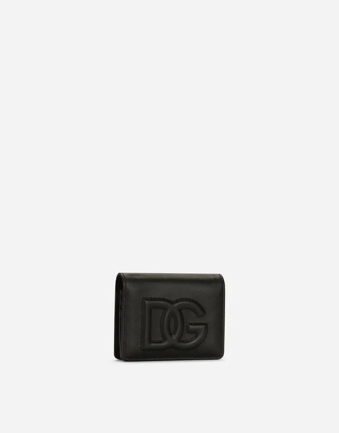 Dolce and Gabbana Wallets And Small Leather Goods Women Calfskin DG Logo Wallet Black Dolce and Gabbana Wallets And Small Leather Goods Women Calfskin DG Logo Wallet Black