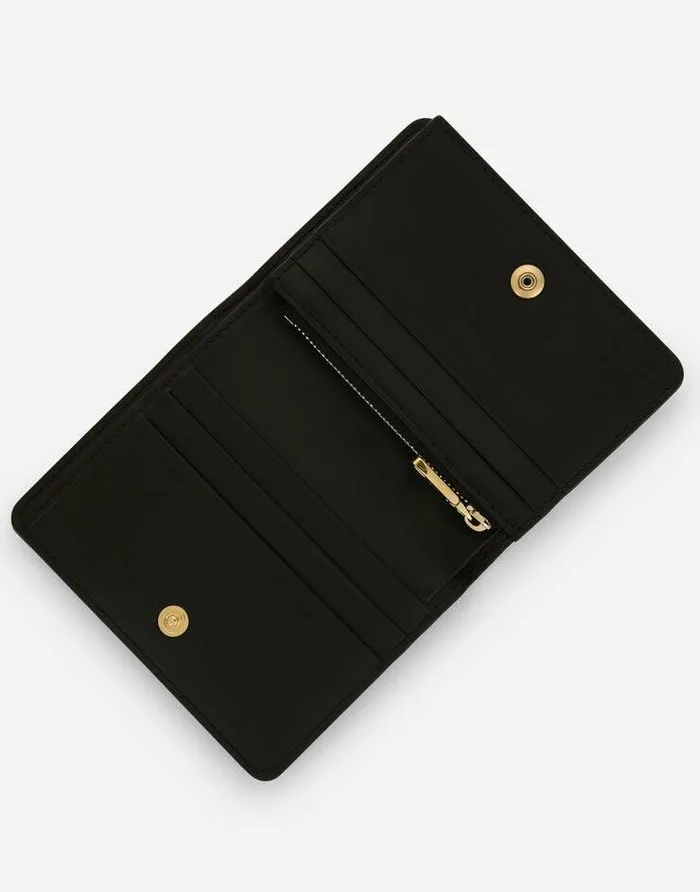 Dolce and Gabbana Wallets And Small Leather Goods Women Calfskin DG Logo Wallet Black Dolce and Gabbana Wallets And Small Leather Goods Women Calfskin DG Logo Wallet Black