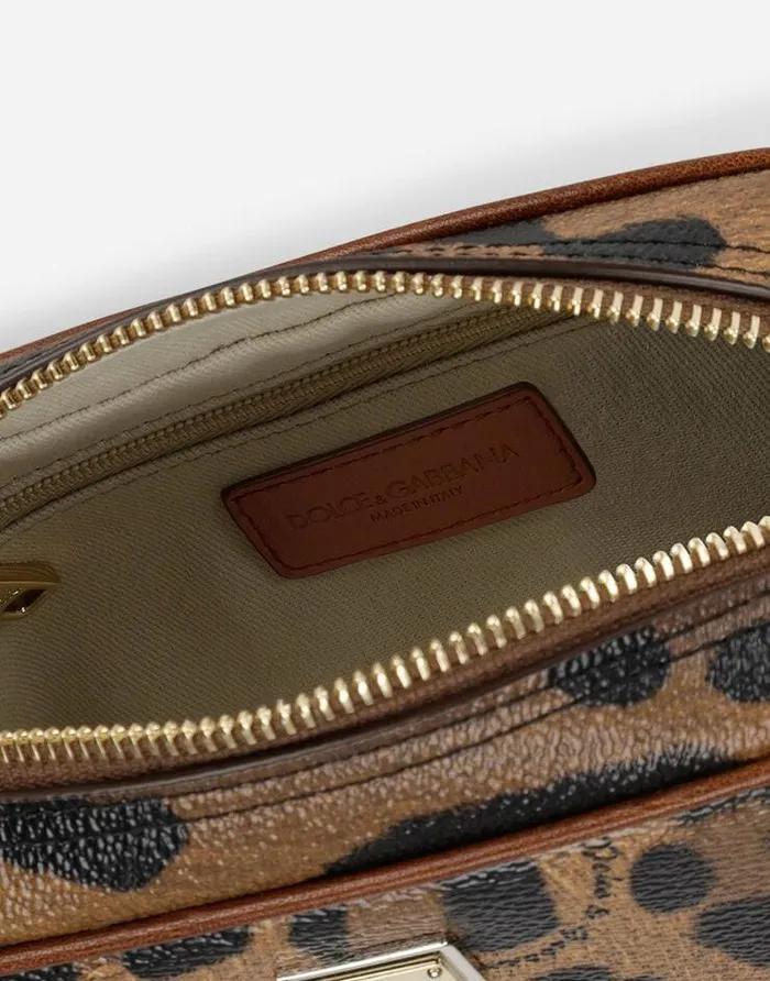 Dolce and Gabbana Wallets And Small Leather Goods Women Leopardprint Crespo Toiletry Bag With Branded Plate Multicolor Dolce and Gabbana Wallets And Small Leather Goods Women Leopardprint Crespo Toiletry Bag With Branded Plate Multicolor