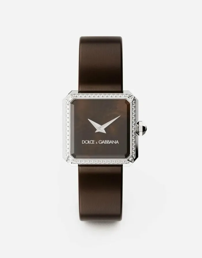 Dolce and Gabbana WatchesandStraps Women Sofia Steel Watch With Colorless Diamonds Chocolate Dolce and Gabbana WatchesandStraps Women Sofia Steel Watch With Colorless Diamonds Chocolate