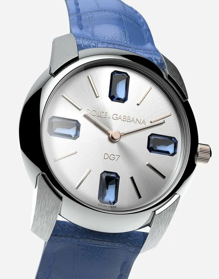 Dolce and Gabbana WatchesandStraps Women Watch With Alligator Strap Azure Dolce and Gabbana WatchesandStraps Women Watch With Alligator Strap Azure