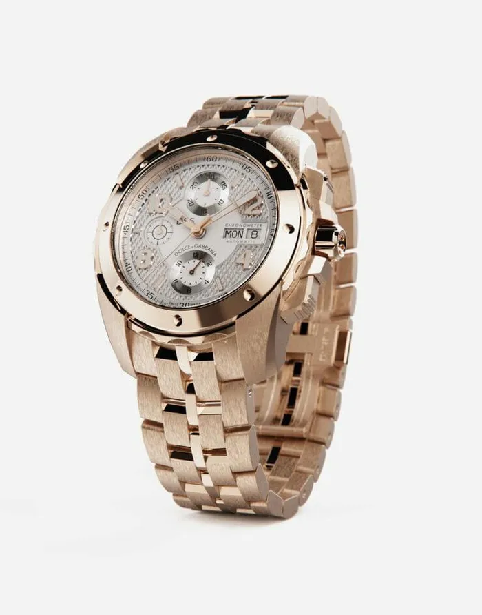 Dolce and Gabbana Watches Men DS5 Watch In Red Gold Gold Dolce and Gabbana Watches Men DS5 Watch In Red Gold Gold