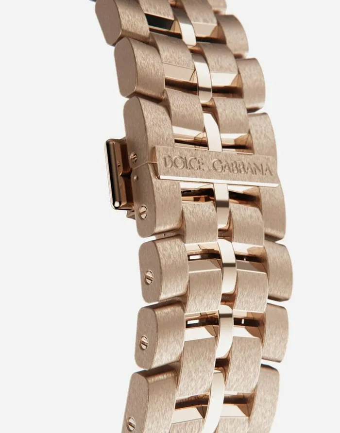 Dolce and Gabbana Watches Men DS5 Watch In Red Gold Gold Dolce and Gabbana Watches Men DS5 Watch In Red Gold Gold