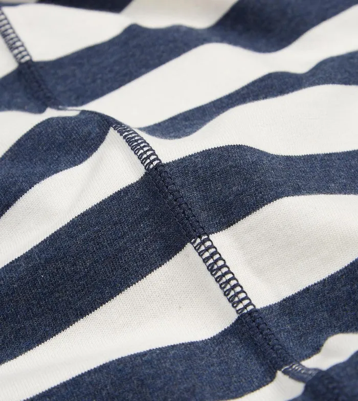 Drake039s Navy And White Block Stripe Cotton Crew Neck Hiking TShirt 8211 Clothing