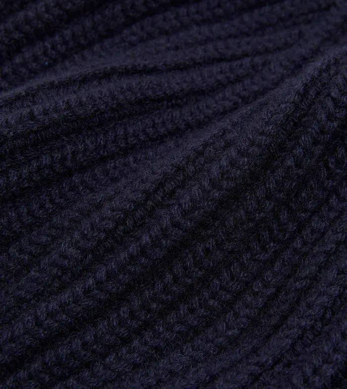 Drake039s Navy Cashmere Ribbed Knit Cap 8211 Accessories