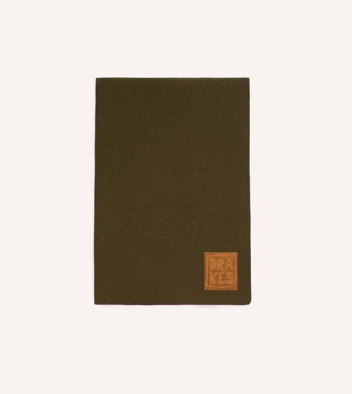 Drake039s Olive Casentino Wool Blanket 8211 Accessories
