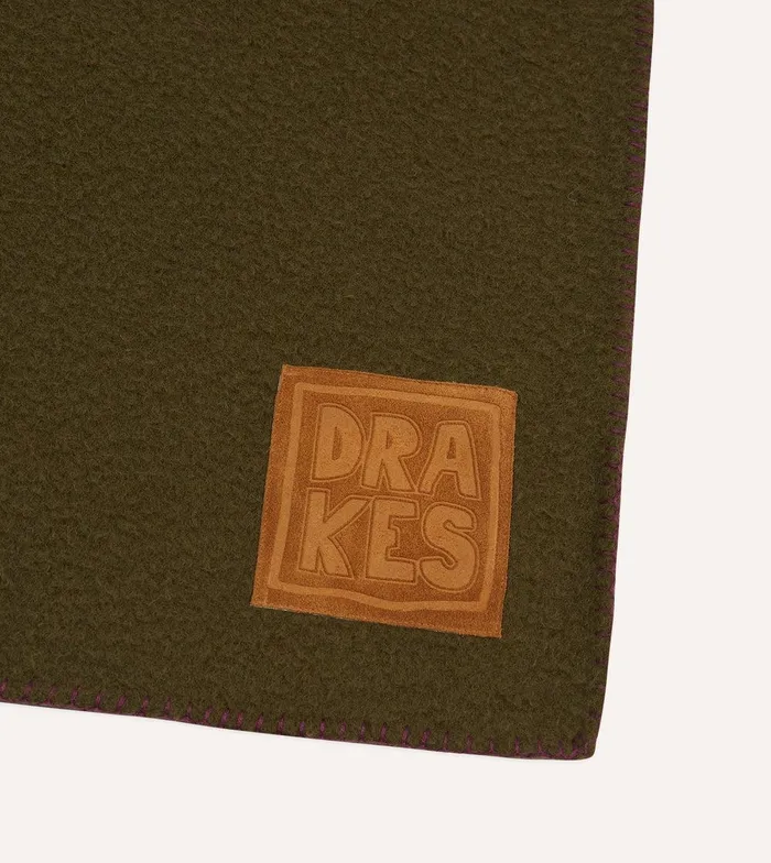 Drake039s Olive Casentino Wool Blanket 8211 Accessories