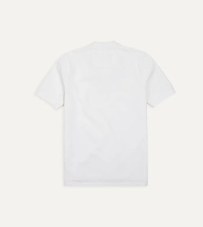 Drake039s White Piqu Cotton Polo Shirt 8211 Clothing