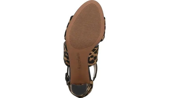 Dress Sandals Women Franco Sarto Franco Hazelle 2 Sandal Leopard Print Calf Hair