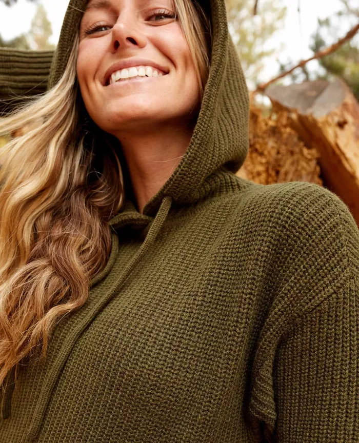 Dresses Whidbey Hooded Sweater Dress Fir 8211 ToadandCo Women8217s