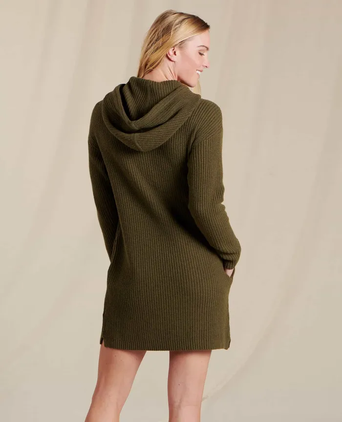 Dresses Whidbey Hooded Sweater Dress Fir 8211 ToadandCo Women8217s