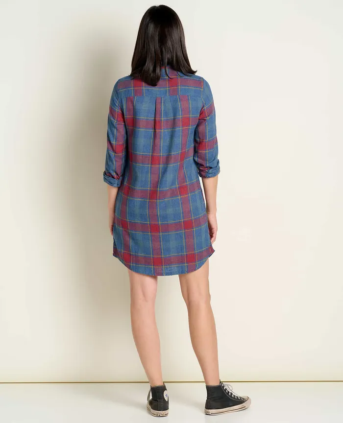 Dresses Women8217s ToadandCo ReForm Flannel Shirtdress Garnet