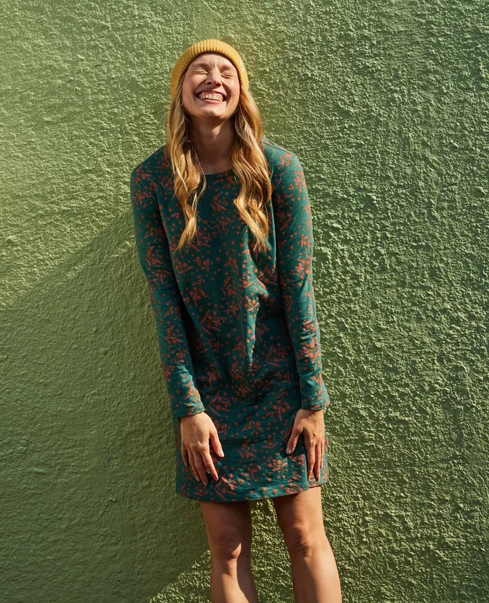 Dresses Women8217s ToadandCo Windmere II Long Sleeve Dress Jasper Seedpod Print