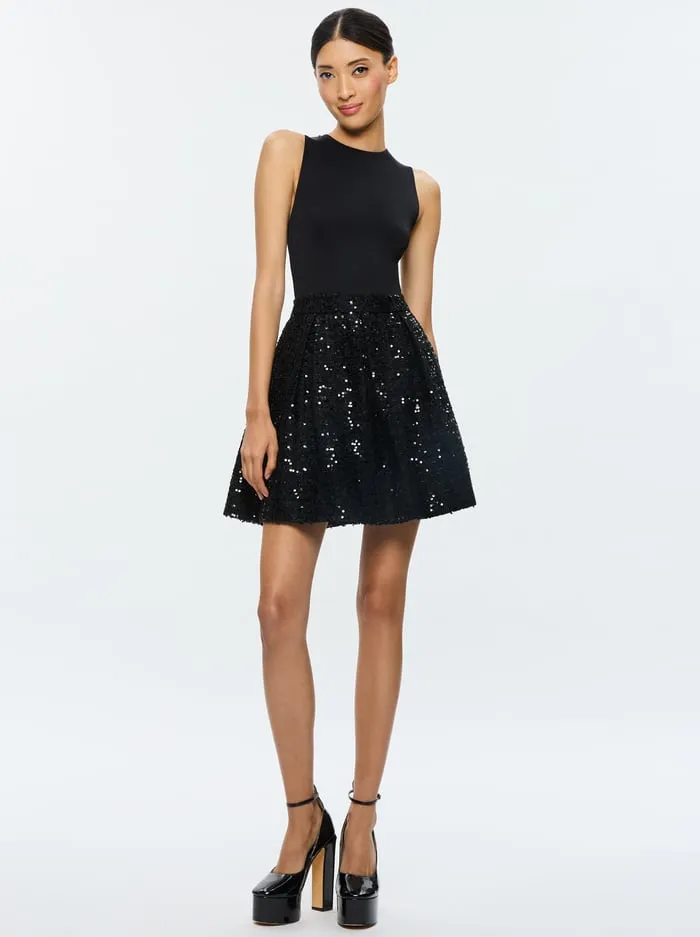 Dresses Women Alice Olivia Chara Mini Dress Black