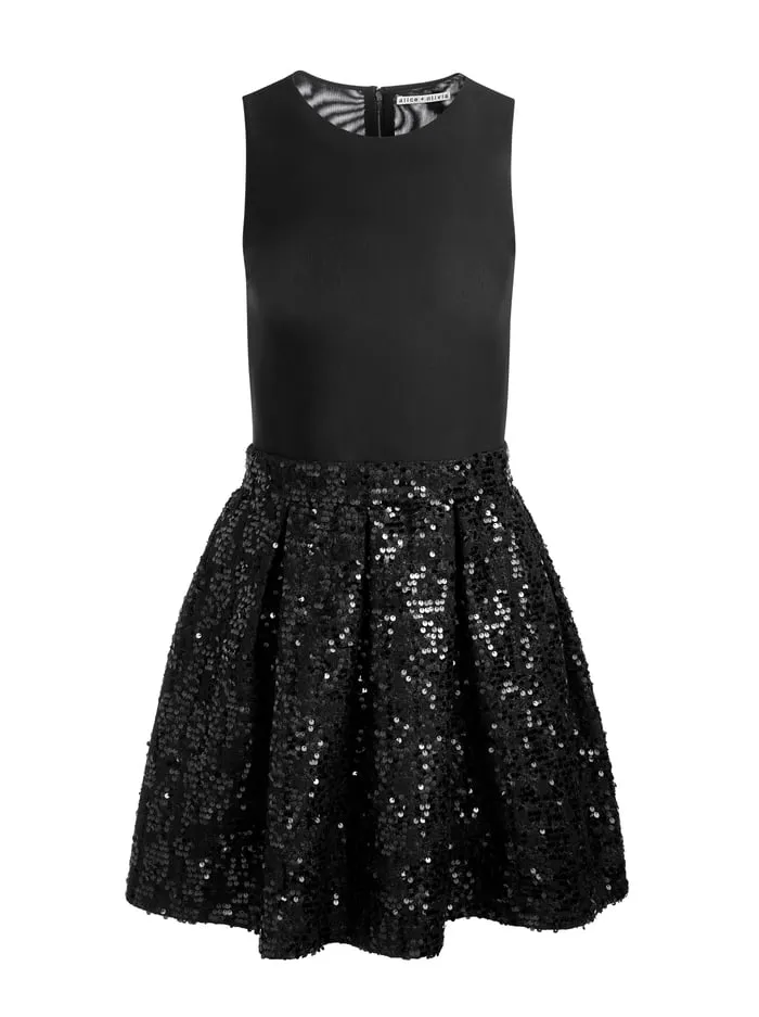Dresses Women Alice Olivia Chara Mini Dress Black