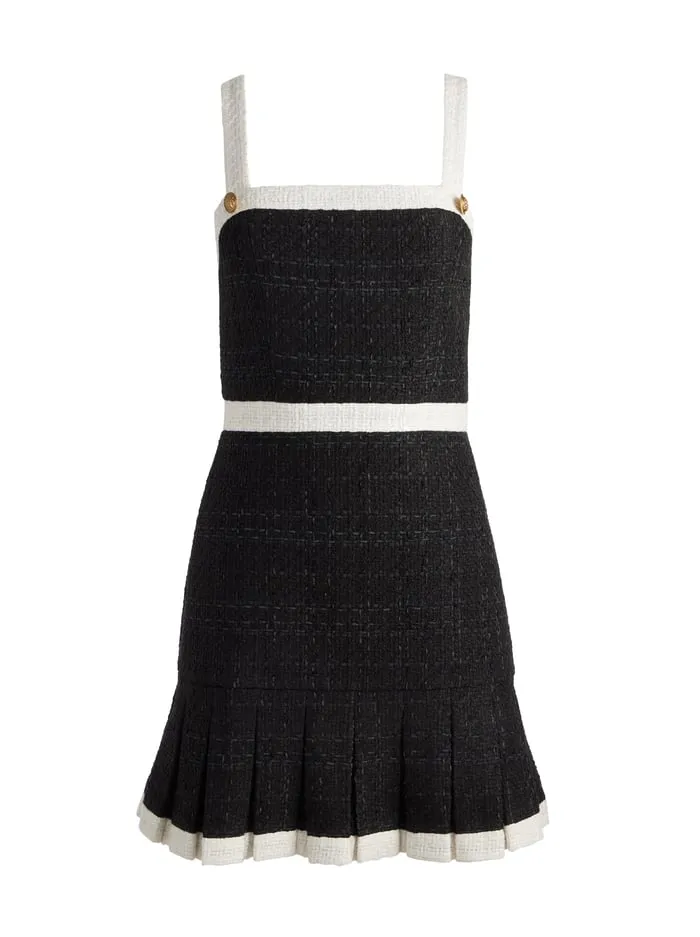 Dresses Women Alice Olivia Clarine Mini Dress Blackoff White