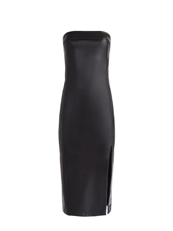 Dresses Women Alice Olivia Kelly Vegan Midi Dress Black