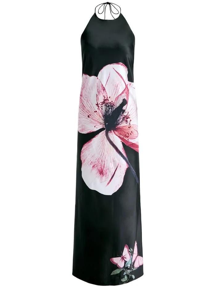 Dresses Women Alice Olivia Montana Tie Back Gown Luna Floral