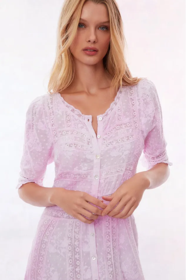 Dresses Women LoveShackFancy Minka Maxi Dress Peony Pink Dresses Women LoveShackFancy Minka Maxi Dress Peony Pink