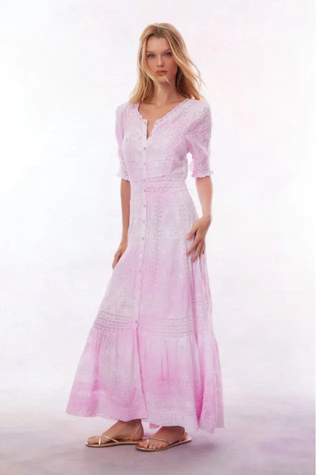 Dresses Women LoveShackFancy Minka Maxi Dress Peony Pink Dresses Women LoveShackFancy Minka Maxi Dress Peony Pink