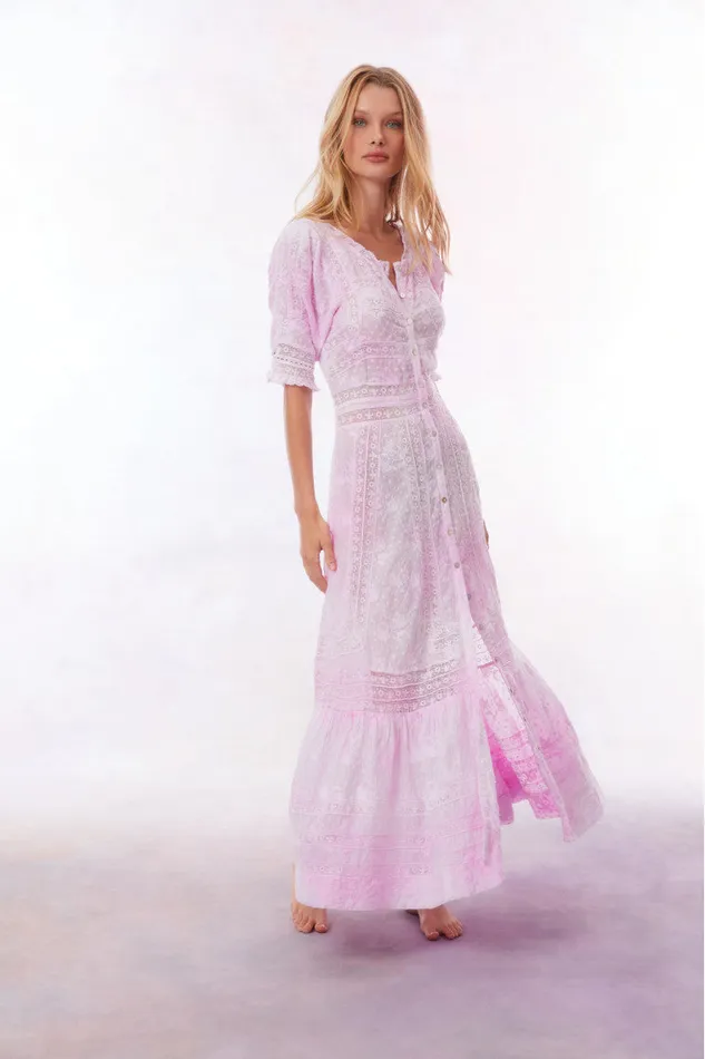 Dresses Women LoveShackFancy Minka Maxi Dress Peony Pink Dresses Women LoveShackFancy Minka Maxi Dress Peony Pink