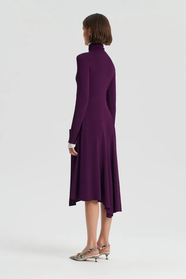 Dresses Women Scanlan Theodore DRAPE HEM DRESS Mulberry Dresses Women Scanlan Theodore DRAPE HEM DRESS Mulberry