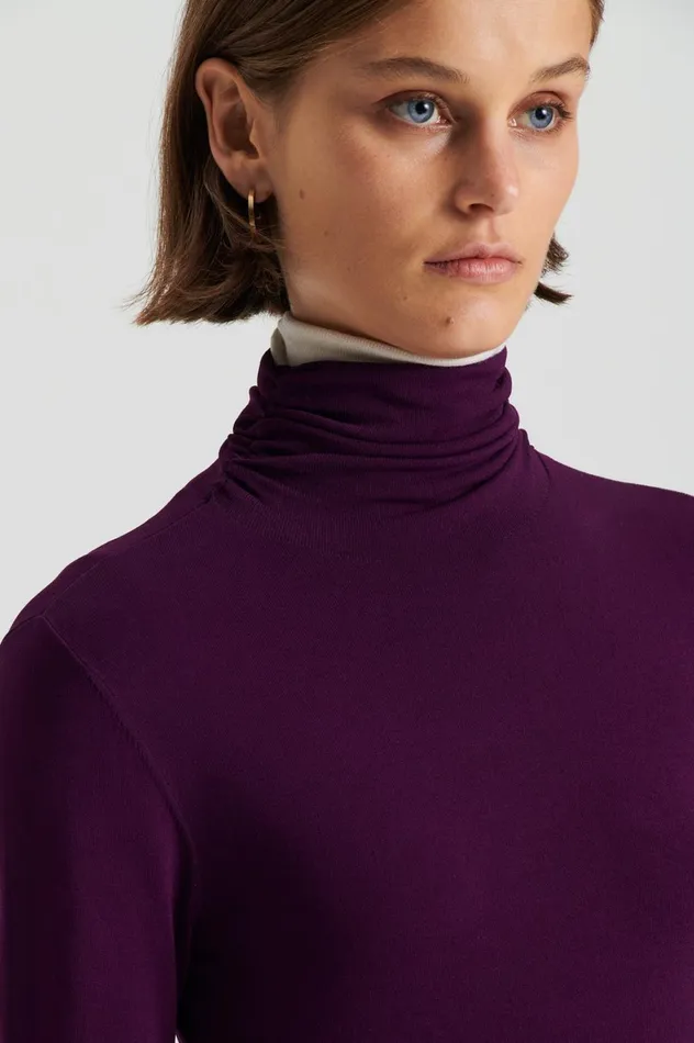 Dresses Women Scanlan Theodore DRAPE HEM DRESS Mulberry Dresses Women Scanlan Theodore DRAPE HEM DRESS Mulberry