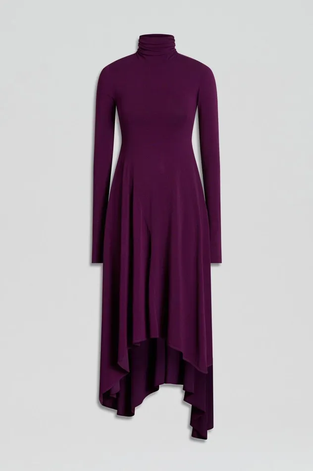 Dresses Women Scanlan Theodore DRAPE HEM DRESS Mulberry Dresses Women Scanlan Theodore DRAPE HEM DRESS Mulberry