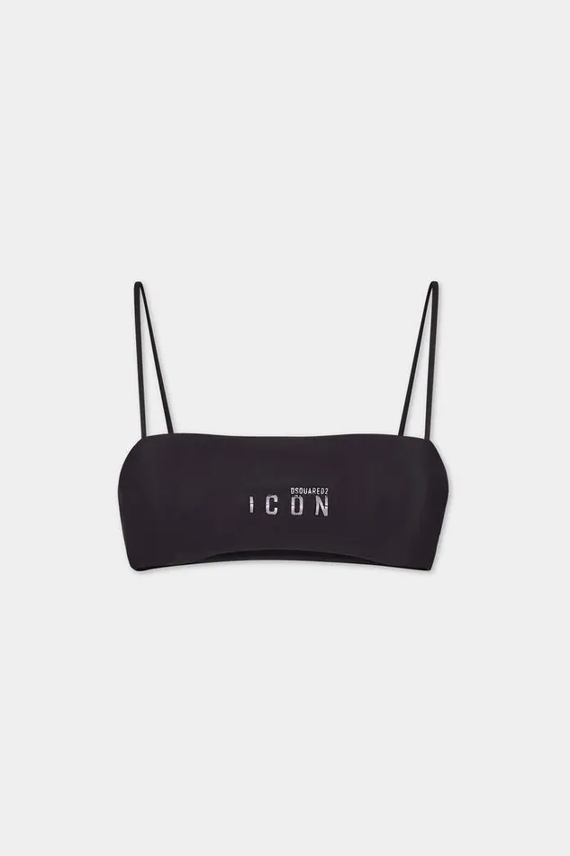Dsquared2 Beachwear Icon Bandeau Top Black 8211 Women