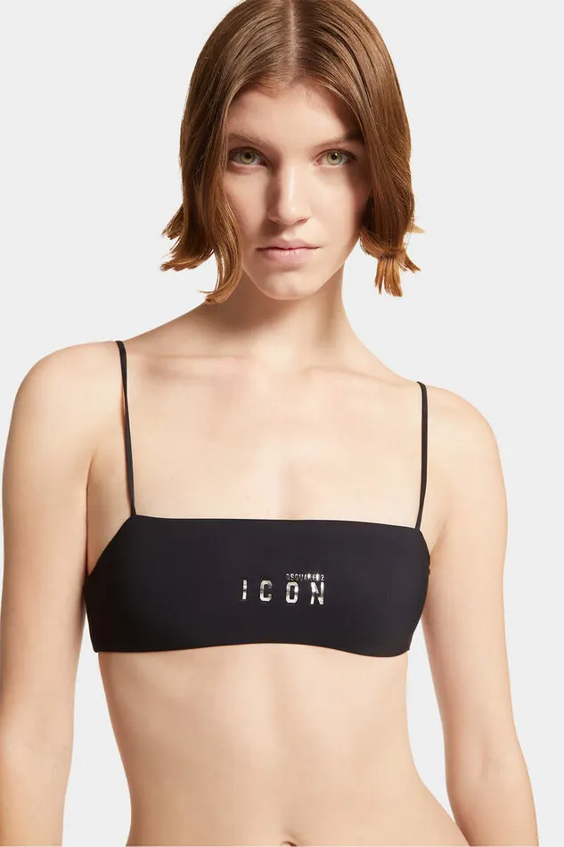 Dsquared2 Beachwear Icon Bandeau Top Black 8211 Women