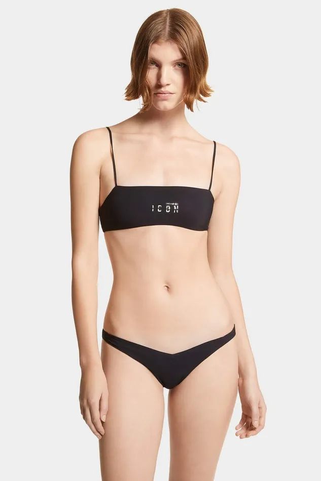 Dsquared2 Beachwear Icon Bandeau Top Black 8211 Women