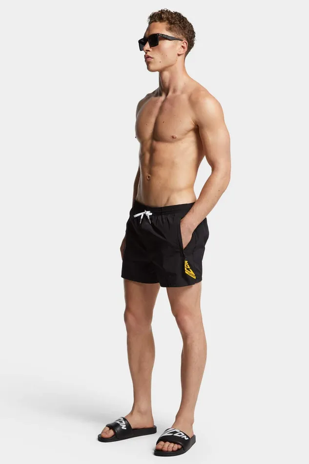 Dsquared2 Beachwear Icon New Generation Midi Swim Boxer Black 8211 Men