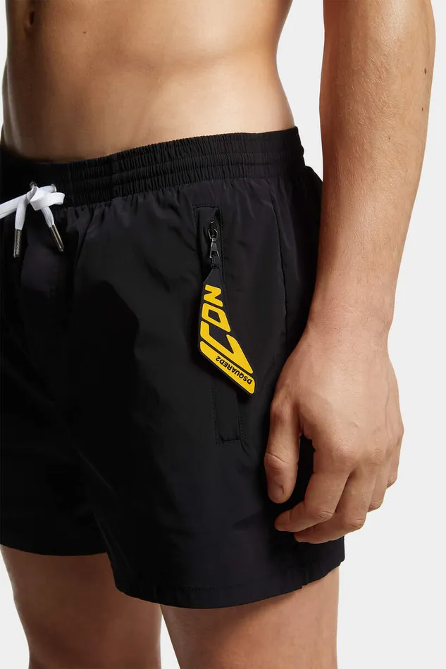 Dsquared2 Beachwear Icon New Generation Midi Swim Boxer Black 8211 Men