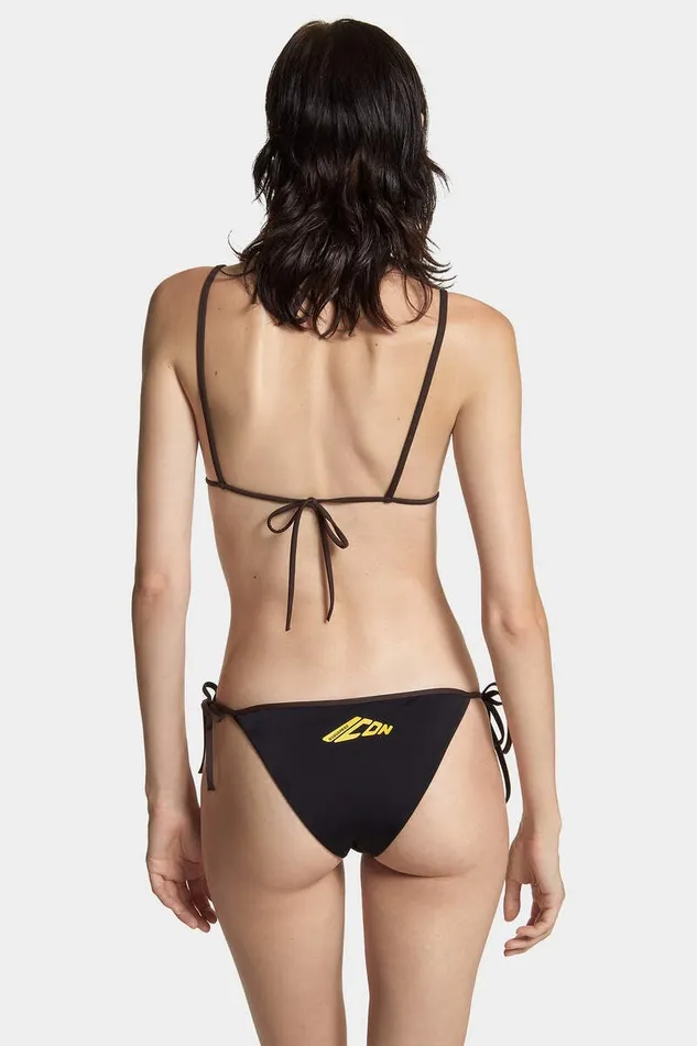 Dsquared2 Beachwear Icon New Generation Triangle Top Black 8211 Women