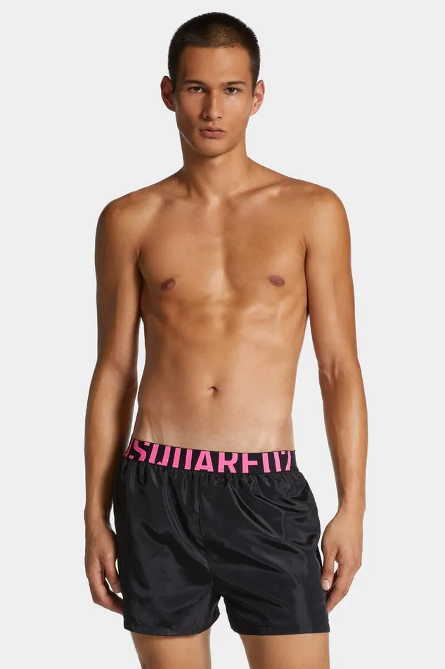 Dsquared2 Beachwear Logo Waist Midi Swim Boxer Blackpink 8211 Men