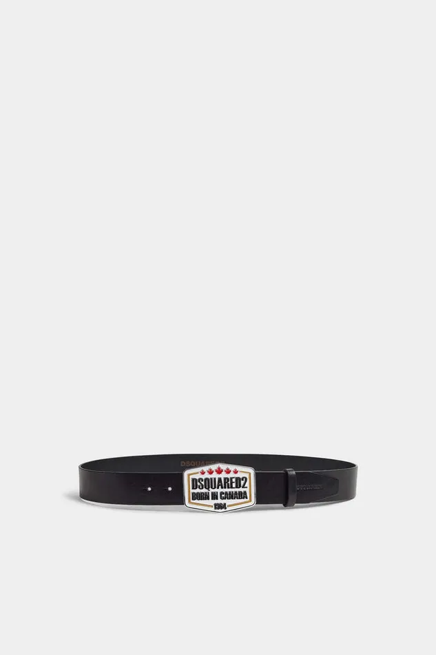 Dsquared2 Belts Plaque Belt Black 8211 Men